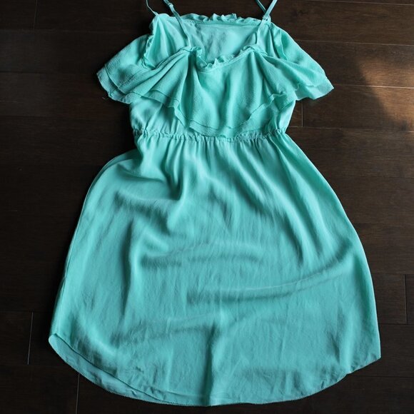 ARITZIA Wilfred 100% Silk Women's "Emmanuel" tank dress Green XXSMALL - Picture 2 of 3